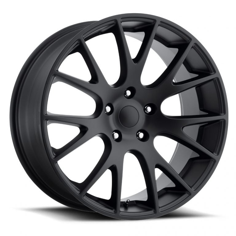 Hellcat Style Stain Black 22"x10" Wheel 94-18 Dodge Ram 1500